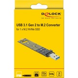 DeLOCK Convertisseur pour SSD PCIe M.2 NVMe, Convecteur niveau 