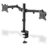 Digitus Bras universel à double écran, Support de moniteur Noir