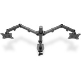 Digitus Support double écran universel avec fixation par serrage, Support de moniteur Noir, Pince, 8 kg, 38,1 cm (15"), 81,3 cm (32"), 100 x 100 mm, Noir