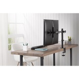 Digitus Support double écran universel avec fixation par serrage, Support de moniteur Noir, Pince, 8 kg, 38,1 cm (15"), 81,3 cm (32"), 100 x 100 mm, Noir