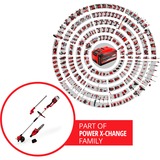 Einhell 3410901 débroussailleuse et coupe-bordure Batterie Noir, Rouge, Coupe-bordures Rouge/Noir, Noir, Rouge, Batterie, 18 V