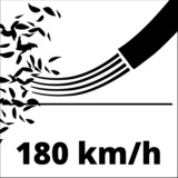 Einhell TE-CB 18/180 Li-Solo souffleur de feuilles sans fil 180 km/h Noir, Rouge 18 V Rouge/Noir, Souffleur à main, 180 km/h, Noir, Rouge, 15500 tr/min, 91 dB, 18 V