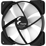 Fractal Design Aspect 14 RGB Black Frame, Ventilateur de boîtier Noir/Blanc, Connexion du ventilateur à 3 broches