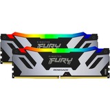 Kingston FURY 32 Go DDR5-6400 Kit, Mémoire vive Argent/Noir, KF564C32RSAK2-32, Renegade RGB, XMP