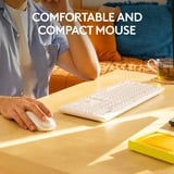 Logitech MK295 Silent, set de bureau Gris, Layout US (QWERTY)