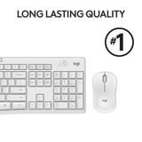 Logitech MK295 Silent, set de bureau Gris, Layout US (QWERTY)