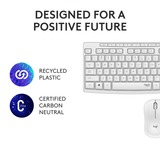 Logitech MK295 Silent, set de bureau Gris, Layout US (QWERTY)