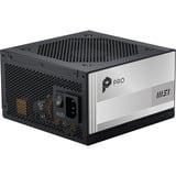 MSI PRO A850PL PCIE5 alimentation modulaire 850 watt Noir, 1x 12VHPWR, 3x PCIe, 1x 12VHPWR, 3x PCIe
