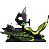 Res-Tech CK X1 01 0B RTE X1 COCKPIT SHINY BLACK, Simulateur de course Noir/néon vert