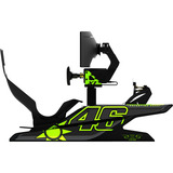 Res-Tech CK X1 01 0B RTE X1 COCKPIT SHINY BLACK, Simulateur de course Noir/néon vert