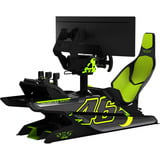 Res-Tech X1 Cockpit VR/46 Limited Edition, Simulateur de course Noir/néon vert, Capots fibre de carbone
