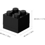 Room Copenhagen Boîte à lunch LEGO Mini Box 4, Lunch-Box Noir