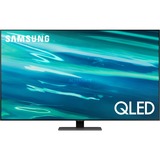 SAMSUNG QE55Q80A 55" Ultra HD, TV QLED Argent/Noir, 4x HDMI, 2x USB, DVB-TCS2(T2 Ready) x2, Optique, CI+, LAN, WLAN, Bluetooth, HDR