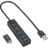 4-Port USB 3.2 Gen 1 Aluminium, Hub USB