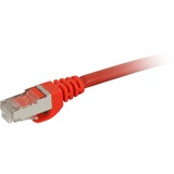 Sharkoon Câble réseau RJ-45 S/FTP Cat.7a Rouge, 10 mètres, câble brut