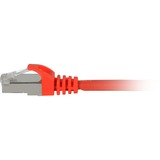 Sharkoon Câble réseau RJ-45 S/FTP Cat.7a Rouge, 10 mètres, câble brut