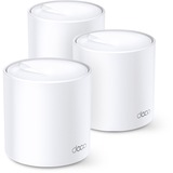 TP-Link Deco X60 V3.2, Routeur maillé Blanc, 3 pcs, 2.4 GHz / 5 GHz Dual-band