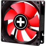 Xilence XPF80.R.PWM Boitier PC Ventilateur 8 cm Noir, Rouge, Ventilateur de boîtier Noir/Rouge, Ventilateur, 8 cm, 1800 tr/min, 20 dB, 21,8 cfm, Noir, Rouge