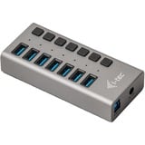i-tec Concentrateur de charge USB 3.0 7 ports + adaptateur d'alimentation, Hub USB 