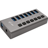 i-tec USB 3.0 Charging HUB 7port + Power Adapter 36 W, Hub USB Intérieure, Secteur, Gris