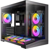 Antec CX M3 ARGB boîtier mini tower Noir | 2x USB-A | 1x USB-C | RGB | Verre trempé