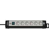 Brennenstuhl Premium-Line multiprise à 6 prises Noir/gris clair, 6x prises