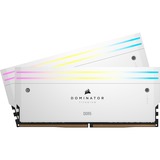 Corsair 48 Go DDR5-6000 Kit, Mémoire vive Blanc, CMP48GX5M2B6000C30W, Dominator Titanium RGB, XMP