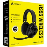 Corsair HS55 Wireless casque gaming over-ear Carbone, Bluetooth, PC