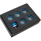 EKWB EK-Quantum Torque 6-Pack HDC 16 - Blue Special Edition, Connexion Bleu, 6 pièces