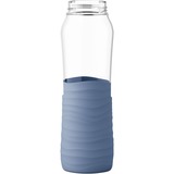 Emsa Bouteille en verre Drink2GO, Gourde Transparent/Bleu
