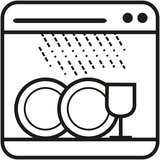 Emsa Bouteille en verre Drink2GO, Gourde Transparent/Bleu