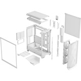 Fractal Design Meshify 3 Ambience Pro RGB Clear Tint boîtier midi tower Blanc | 2x USB-A | 1x USB-C | RGB | Verre Trempé