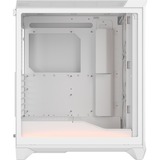 Fractal Design Meshify 3 Ambience Pro RGB Clear Tint boîtier midi tower Blanc | 2x USB-A | 1x USB-C | RGB | Verre Trempé