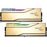 G.Skill 64 Go DDR5-6000 kit, Mémoire vive Or, F5-6000J2836G32GX2-TR5G, Trident Z5 Royal Neo, XMP