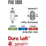 High Peak Pak 1000, Sac de couchage Vert/Rouge