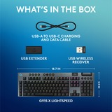 Logitech RGB clavier gaming mécanique Noir, Layout US-International (QWERTY), GL Tactile, 100%