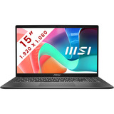 MSI Modern 15 (F1MXG-1038BE) 15.6" PC portable  Gris | Core 5 120U | Iris Xe Graphics | 8 Go | SSD 512 Go
