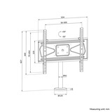 Neomounts DS42-430BL14 support verrouillable pour bureau TV, Montage Noir