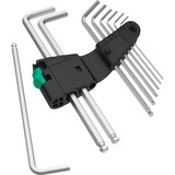 Wera 950/9 Hex-Plus 1 SB Jeu de clés métriques, chromées, Tournevis 9 pièces