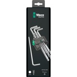 Wera 950/9 Hex-Plus 1 SB Jeu de clés métriques, chromées, Tournevis 9 pièces