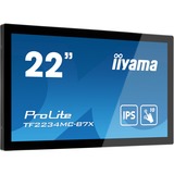 iiyama ProLite TF2234MC-B7X 22" Touchscreen-Moniteur Noir, 54,6 cm (21.5"), 1920 x 1080 pixels, Full HD, LED, 8 ms, Noir