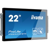 iiyama ProLite TF2234MC-B7X, Affichage public Noir, 54,6 cm (21.5"), 1920 x 1080 pixels, Full HD, LED, 8 ms, Noir