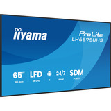 iiyama iiya 65 L LH6575UHS-B2AG 60Hz 4K IPS, Affichage public Noir (Mat)