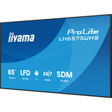 iiyama iiya 65 L LH6575UHS-B2AG 60Hz 4K IPS, Affichage public Noir (Mat)