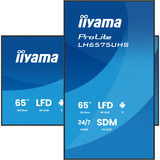iiyama iiya 65 L LH6575UHS-B2AG 60Hz 4K IPS, Affichage public Noir (Mat)