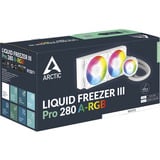 ARCTIC Liquid Freezer III Pro 280 A-RGB (White) Processeur Refroidisseur de liquide tout-en-un 12 cm Blanc 1 pièce(s), Watercooling Blanc, Refroidisseur de liquide tout-en-un, 12 cm, 186 m³/h, Blanc