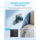 Anker Zolo wired charger 70W, Chargeur Noir, 3x USB-C, 1x USB-A, 70W