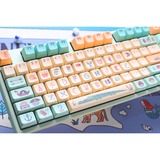 Ducky Dimanche One 2 Pro Peter Pan, clavier gaming Rose, Layout États-Unis, Varmilo EC V2 Iris