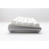 Ducky One 3 Mini White, clavier gaming Blanc/Argent, Layout BE, Cherry MX RGB Blue, LED RGB, 60%, ABS