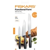 Fiskars Set de départ Functional Form 3 pièces, Couteau Noir/en acier inoxydable